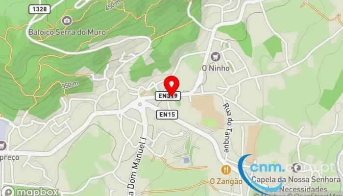 mapa de Ponto CTT Correios em Baltar