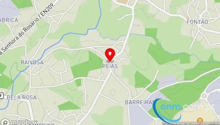 mapa de Ponto CTT Correios em Carvalhosa