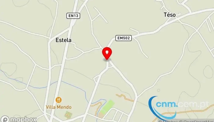 mapa de Ponto CTT Correios em Estela