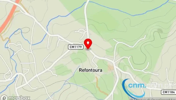 mapa de Ponto CTT Correios em Refontoura