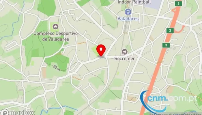 mapa de Ponto CTT Correios em Vila Nova de Gaia