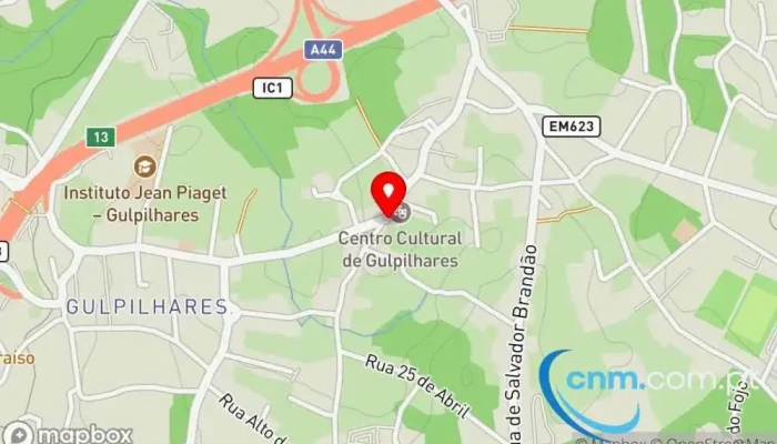 mapa de Ponto CTT Correios em Vila Nova de Gaia