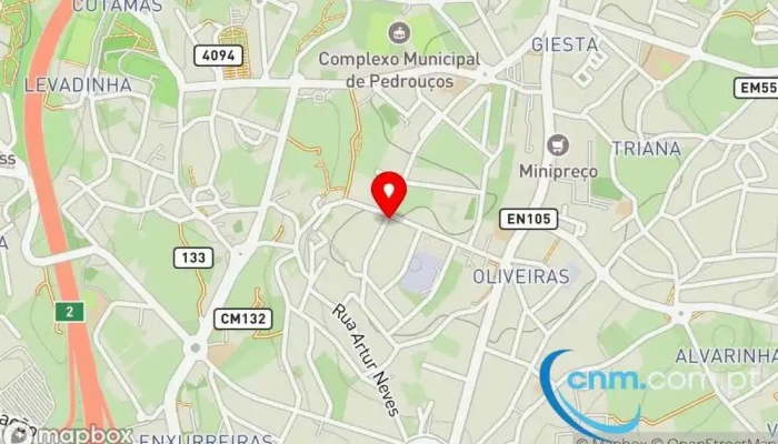 Ponto Ctt -  Mapa - Pedrouços