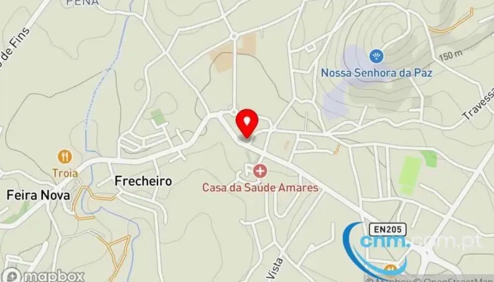 Ponto Ctt -  Mapa - Amares