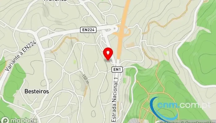 Ponto Ctt -  Mapa - Travanca