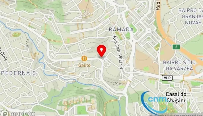 Ponto Ctt -  Mapa - Ramada