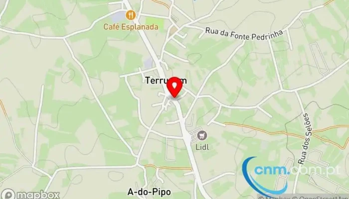 mapa de Ponto CTT Terrugem Correios em Terrugem