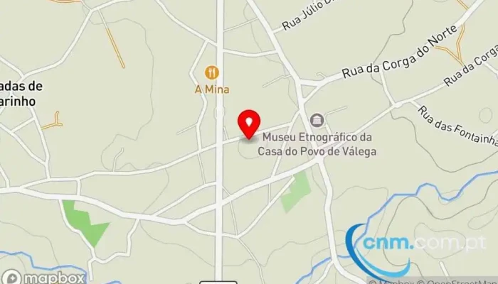 mapa de Ponto CTT Válega Correios em Válega