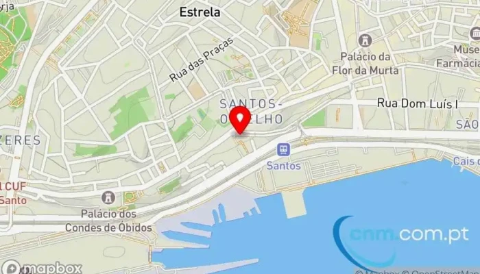 mapa de Post Box Correios em Lisboa