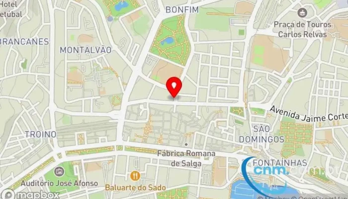 mapa de POSTE Correios em Setúbal