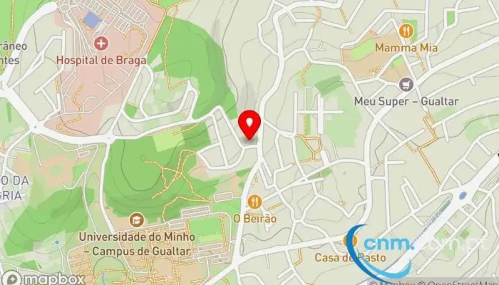 Posto Ctt De Gualtar -  Mapa - Braga