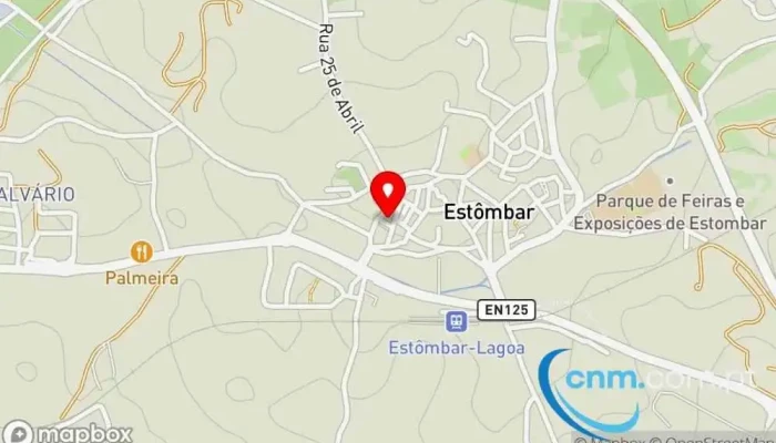 mapa de Posto CTT Estombar Correios em Estômbar