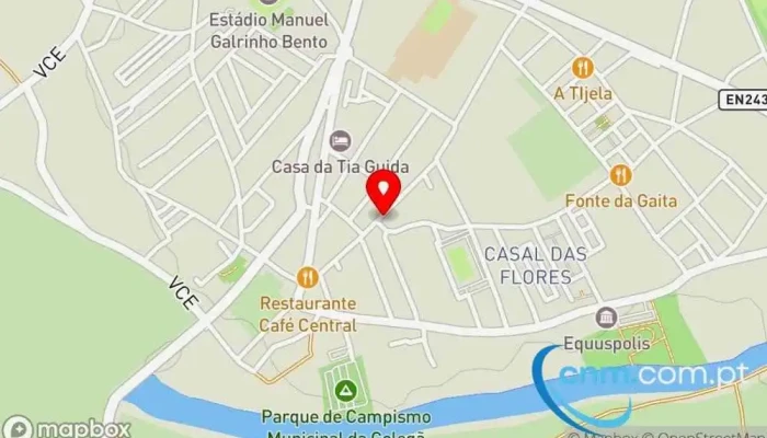 mapa de Posto de Correios da Golegã Correios em Golegã