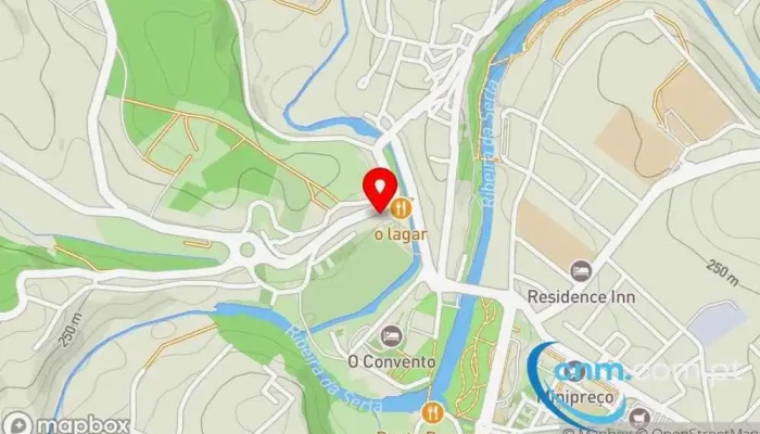 mapa de Posto de Correios da Sertã Correios em Sertã