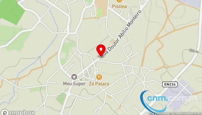 mapa de Posto de Correios de Canas de Senhorim Correios em Canas de Senhorim