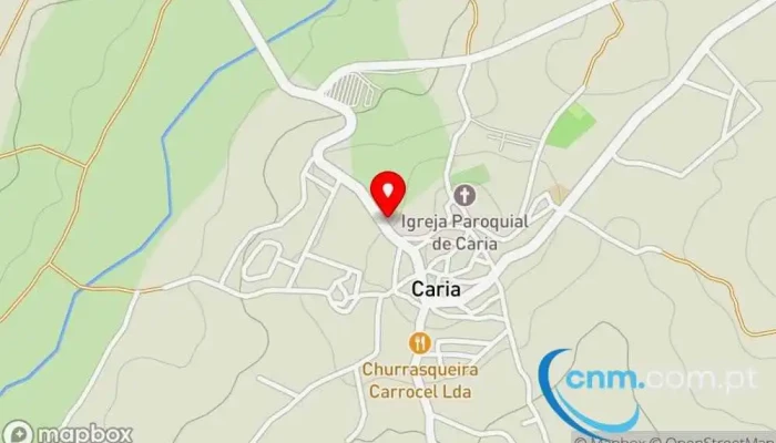 Posto De Correios De Caria -  Mapa - Caria