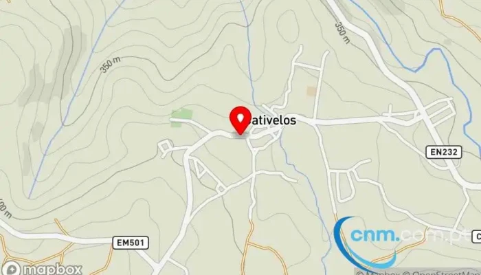Posto De Correios De Cativelos -  Mapa - Rua Sebastião Lopes Morais 11