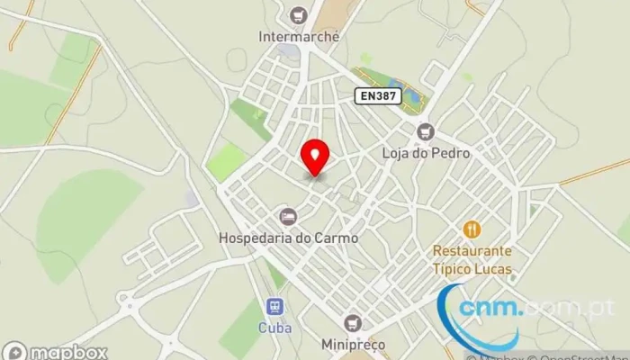 mapa de Posto de Correios de Cuba Correios em Cuba