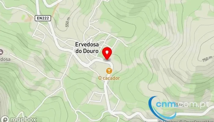 mapa de Posto de Correios de Ervedosa do Douro Correios em Ervedosa do Douro
