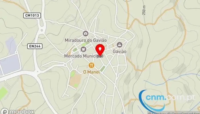 mapa de Posto de Correios de Gavião Correios em Gavião