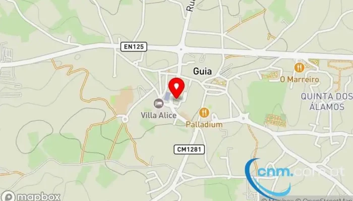 mapa de Posto de Correios de Guia Correios em Guia