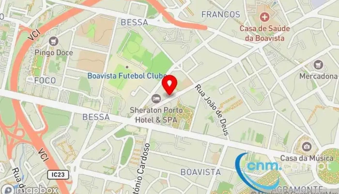 mapa de Posto de Correios de Lordelo do Ouro Correios em Porto