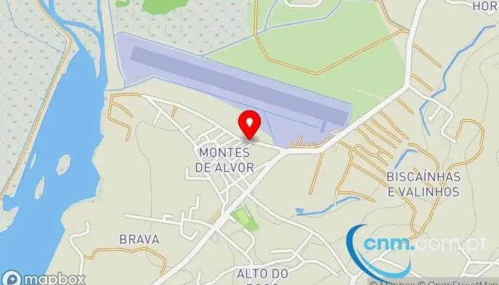 mapa de Posto de Correios de Montes de Alvor Correios em Alvor