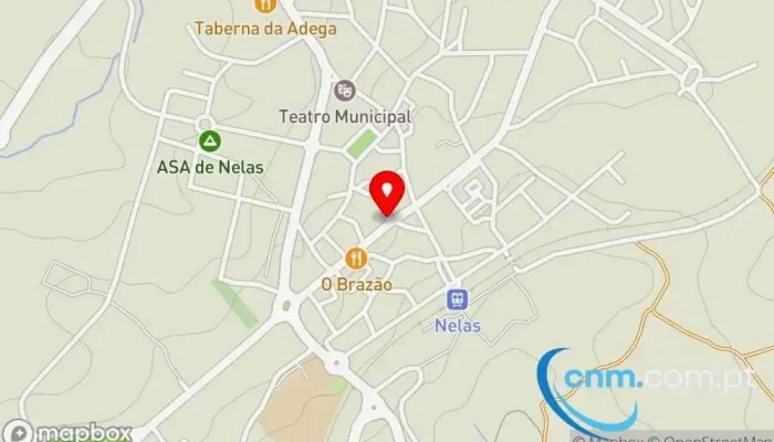 mapa de Posto de Correios de Nelas Correios em Nelas