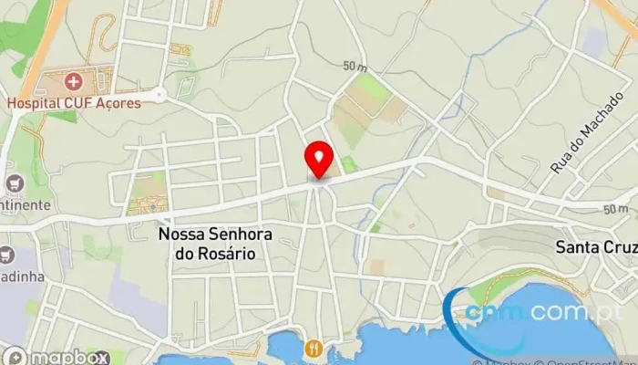 mapa de Posto de Correios de Nossa Senhora do Rosário Correios em Nossa Senhora do Rosário
