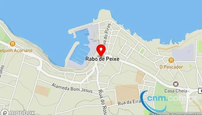 mapa de Posto de Correios de Rabo de Peixe Correios em Rabo de Peixe