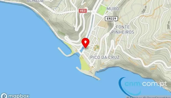 mapa de Posto de Correios de Ribeira Brava Correios em Ribeira Brava