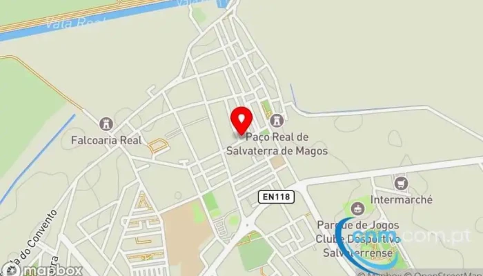 mapa de Posto de Correios de Salvaterra de Magos Correios em Salvaterra de Magos