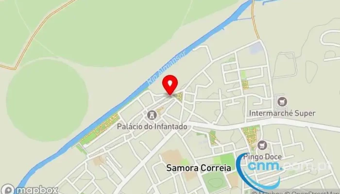 mapa de Posto de Correios de Samora Correia Correios em Samora Correia