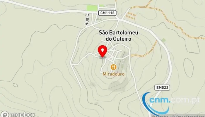 mapa de Posto de Correios de São Bartolomeu do Outeiro Correios em São Bartolomeu do Outeiro
