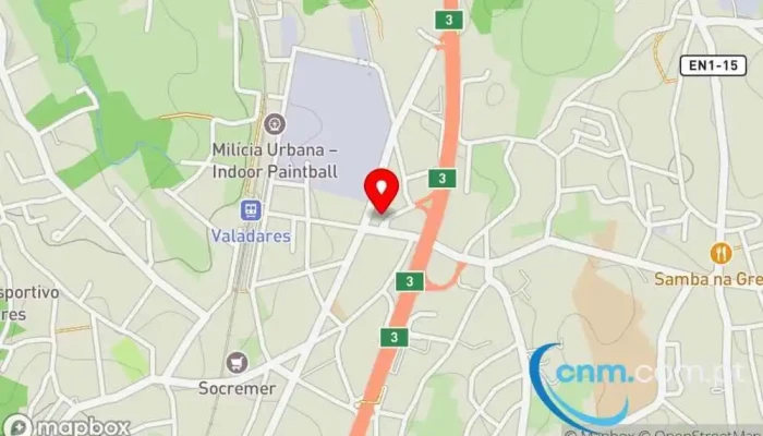 mapa de Posto de Correios de Valadares Correios em Valadares