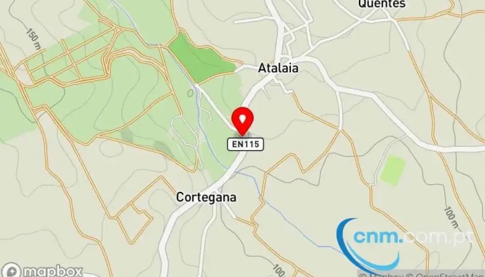 mapa de Posto de Correios de Ventosa Correios em Rua Visconde Chanceleiros (EN 115)