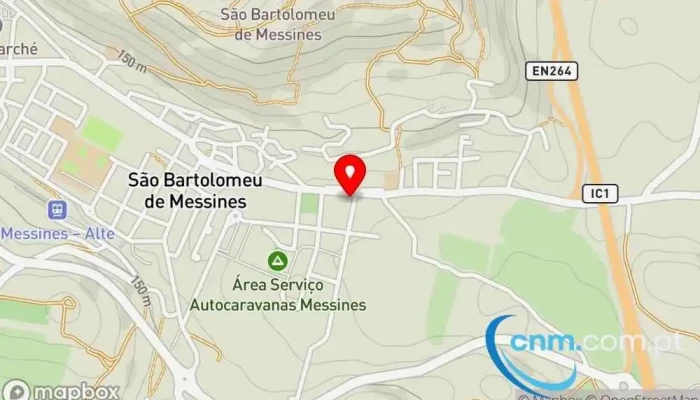mapa de Posto De Correios Correios em São Bartolomeu de Messines