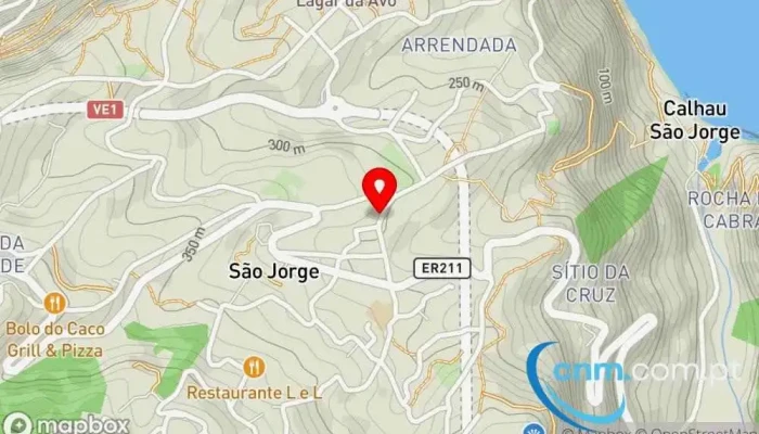 mapa de Posto De Correios Loja de artigos domésticos em São Jorge