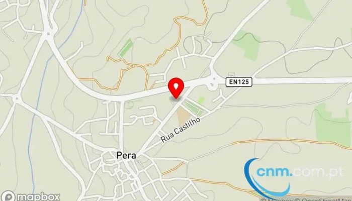 mapa de Posto de Correios Correios em Pêra