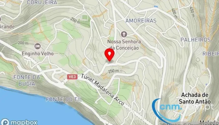 mapa de Praça de Táxis Arco da Calheta Ponto de táxi em Arco da Calheta
