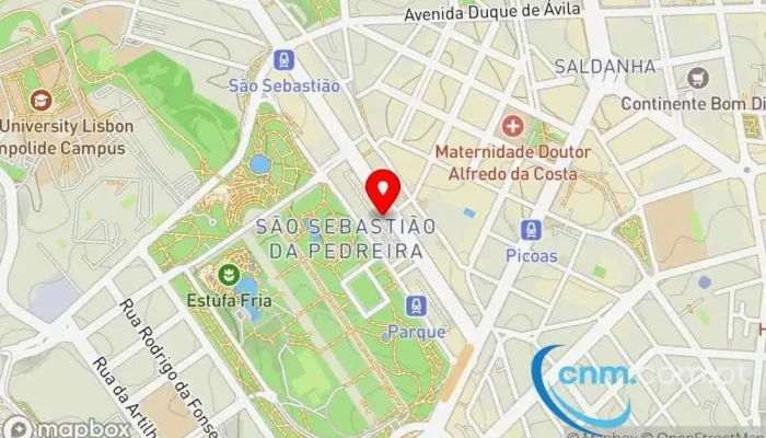 mapa de Quadriga Worldwide Limited - Portugal Branch (Sucursal Em Portugal Correios em Lisboa