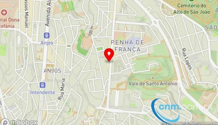 mapa de Rua Bem Lembrados, 91, 2645-471 Acabideche Correios em Lisboa