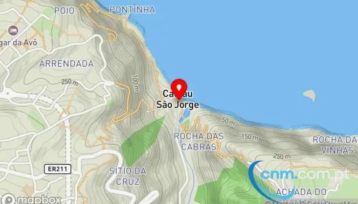 Ruinas De Sao Jorge Mapa - São Jorge