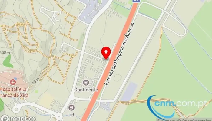 mapa de Sebastião José Galhanas Pombeiro Correios em Castanheira do Ribatejo