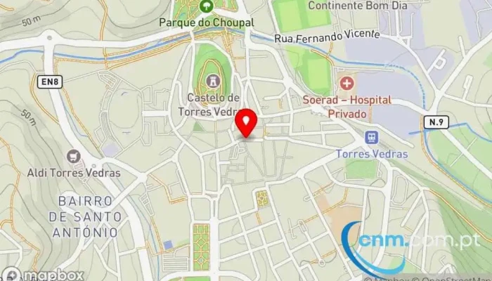 Tilili Torres Vedras Mapa - Torres Vedras