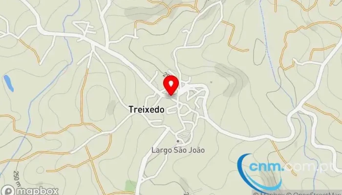 mapa de Treixedo  em Treixedo