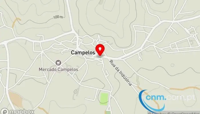 Uniao Das Freguesias De Campelos E Outeiro Da Cabeca Mapa - Portugal