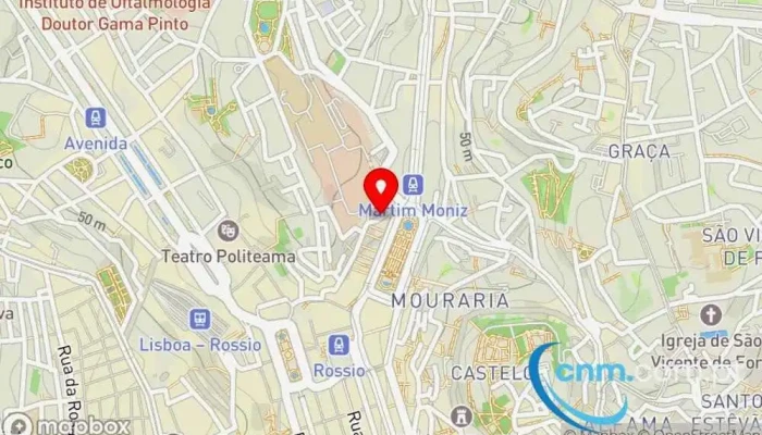 mapa de UPS Access Point Serviço de frete e correio, Serviço de entregas expresso em Lisboa
