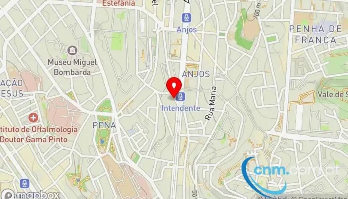 mapa de UPS Access Point Serviço de frete e correio, Serviço de entregas expresso em Lisboa