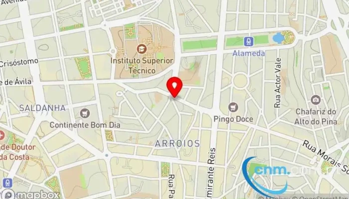 mapa de UPS Access Point Serviço de frete e correio, Serviço de entregas expresso em Lisboa